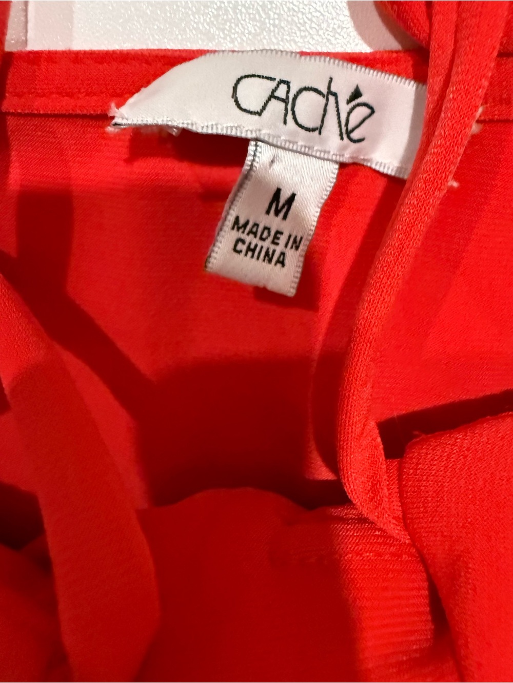 Cache Red Ruched Spaghetti-Strap Camisole - Picture 2 of 4